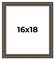 16x18 Modern Bamboo Picture Frame with UV-Resistant Acrylic & Acid Free Backing, Available in 5 Finishes - Gold, Silver, Brown, Black, and Natural